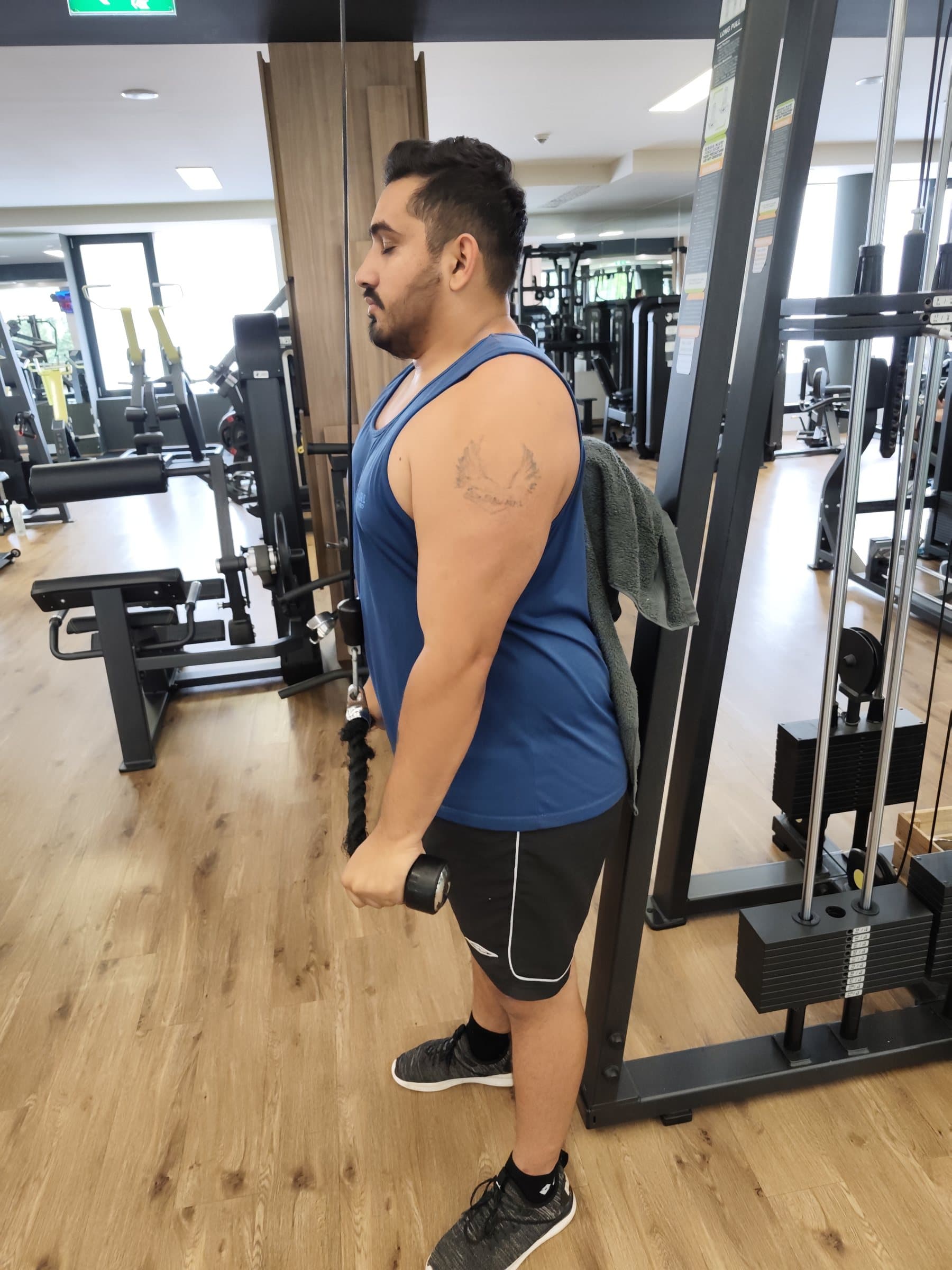 Zsolti — edzés közben, Lion Fitness Debrecen