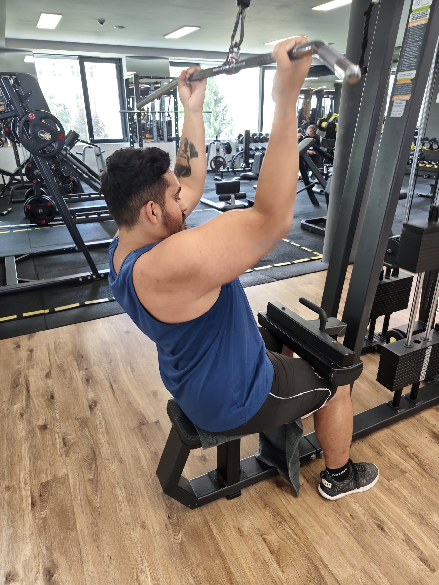 Zsolti — edzés közben, Lion Fitness Debrecen